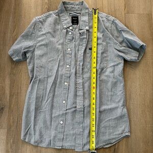 RVCA Gray Casual Button Down Shirt